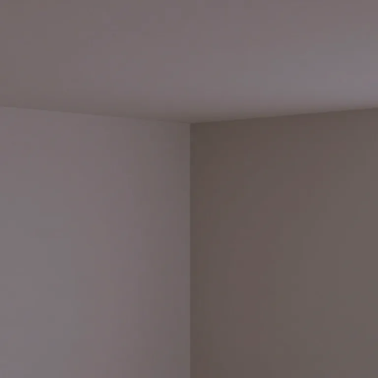 Poised purples paint colours on a wall and ceiling