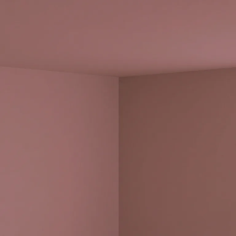 Pretty pinks paint colours on a wall and ceiling